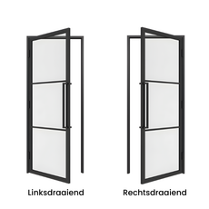 STALEN SCHARNIERDEUR CLEAR | 3-VAKS