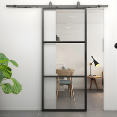 STALEN SCHUIFDEUR CLEAR | 3-VAKS