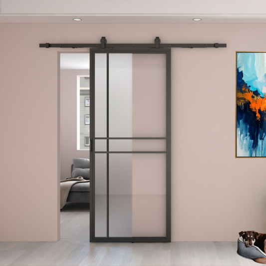 STALEN SCHUIFDEUR MELKGLAS | PRESTIGE