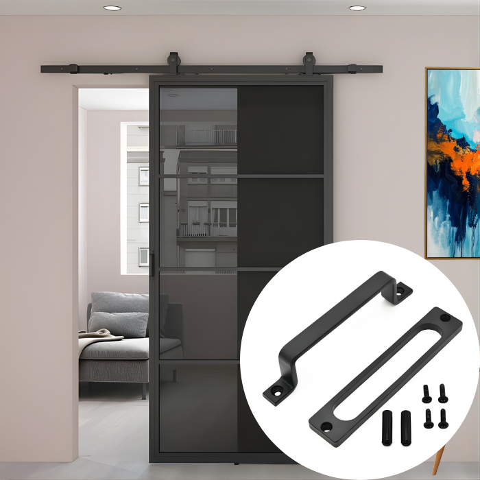 STALEN SCHUIFDEUR ROOKGLAS | 4-VAKS