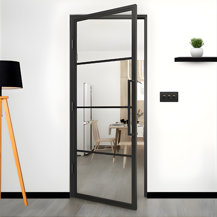 STALEN SCHARNIERDEUR CLEAR | 4-VAKS